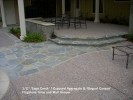 1-2” ‘Sage Creek’ _ Exposed Aggregate & ‘Boquet Canyon’  Flagstone Inlay and Wall Veneer