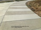 Concrete Walk with no Color added. Every other  Panel is Lightly Sandblasted.