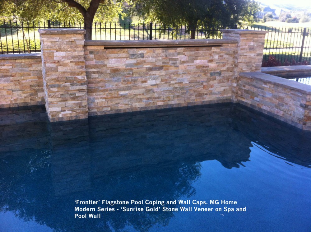 ‘Frontier’ Flagstone Pool Coping and Wall Caps. MG Home Modern Series ...