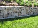 Calistoga Field Stone Mortared in  Place with Dry Stack Look in Front of a Structural Wall with a Concrete Footing