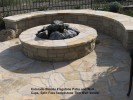 Colorado Blonde Flagstone Patio and Wall  Caps. Split Face Ledgestone Thin Wall Veneer