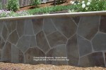 Connecticut Bluestone - Green Brown  Flagstone with a Pre-Cast Concrete Cap