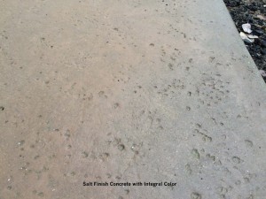 Salt Finish Concrete with Integral Color